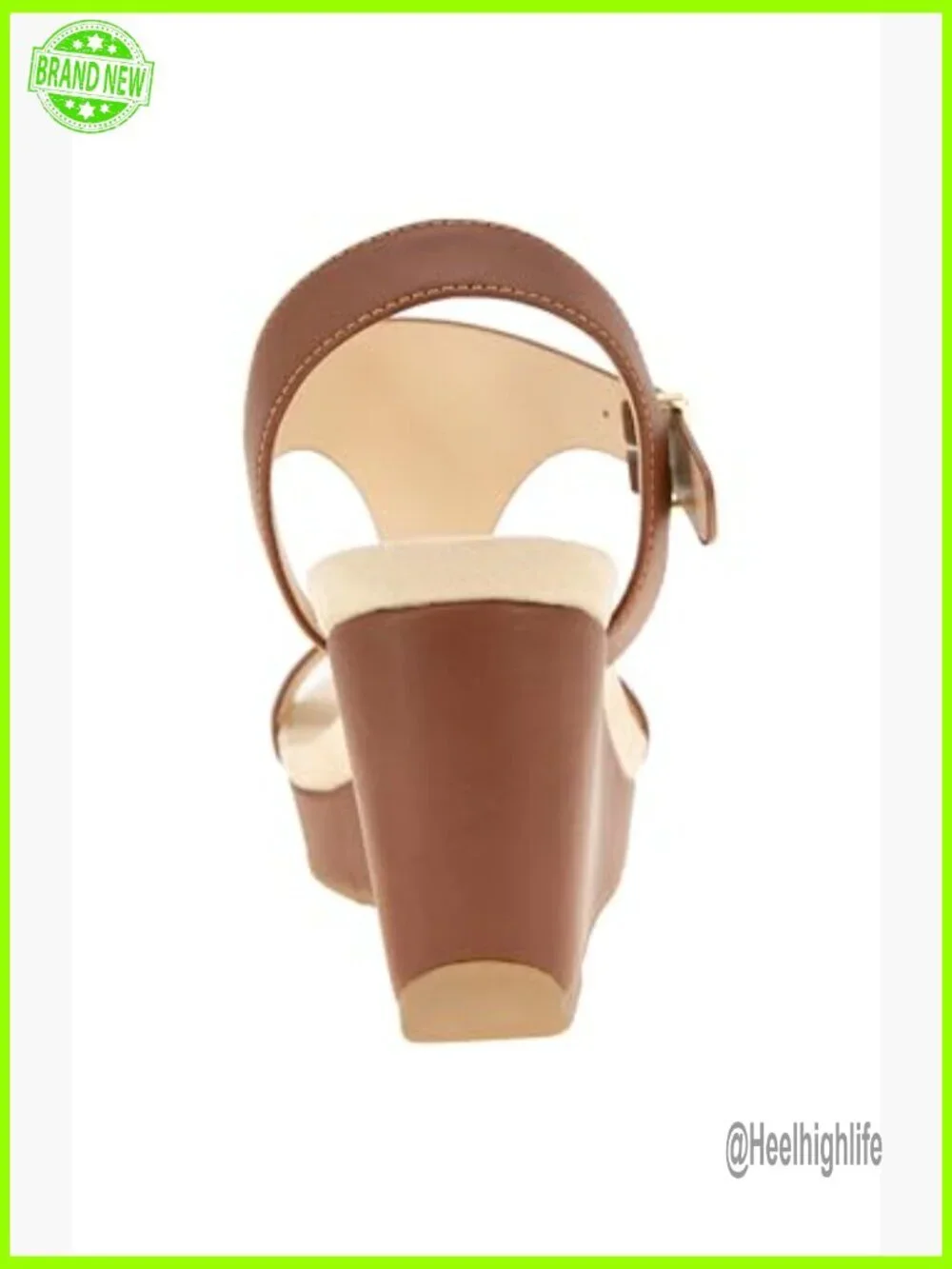 Espadrille Wedge Sandals with T-Strap and Buckle Closure